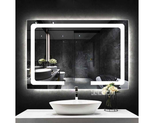 Зеркало для ванной комнаты с LED подсветкой Апекс